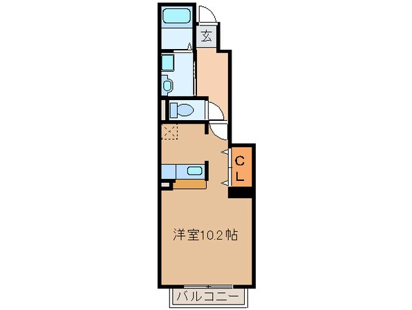 ヴィラノール平中の物件間取画像